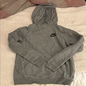 Women’s Nike Gray Hoodie with Black Logo